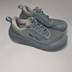 Altra Women's Sz 7.5 Gray and Teal Guide Rail Running Shoes
